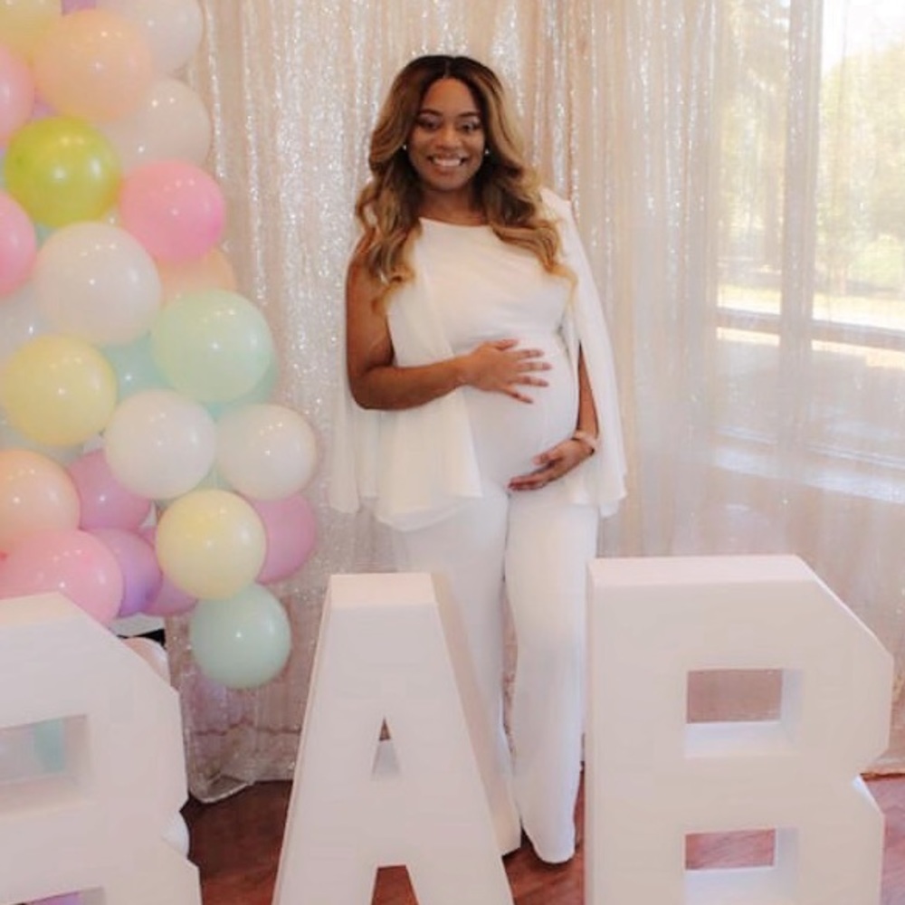 White Cape Jumpsuit - image 1